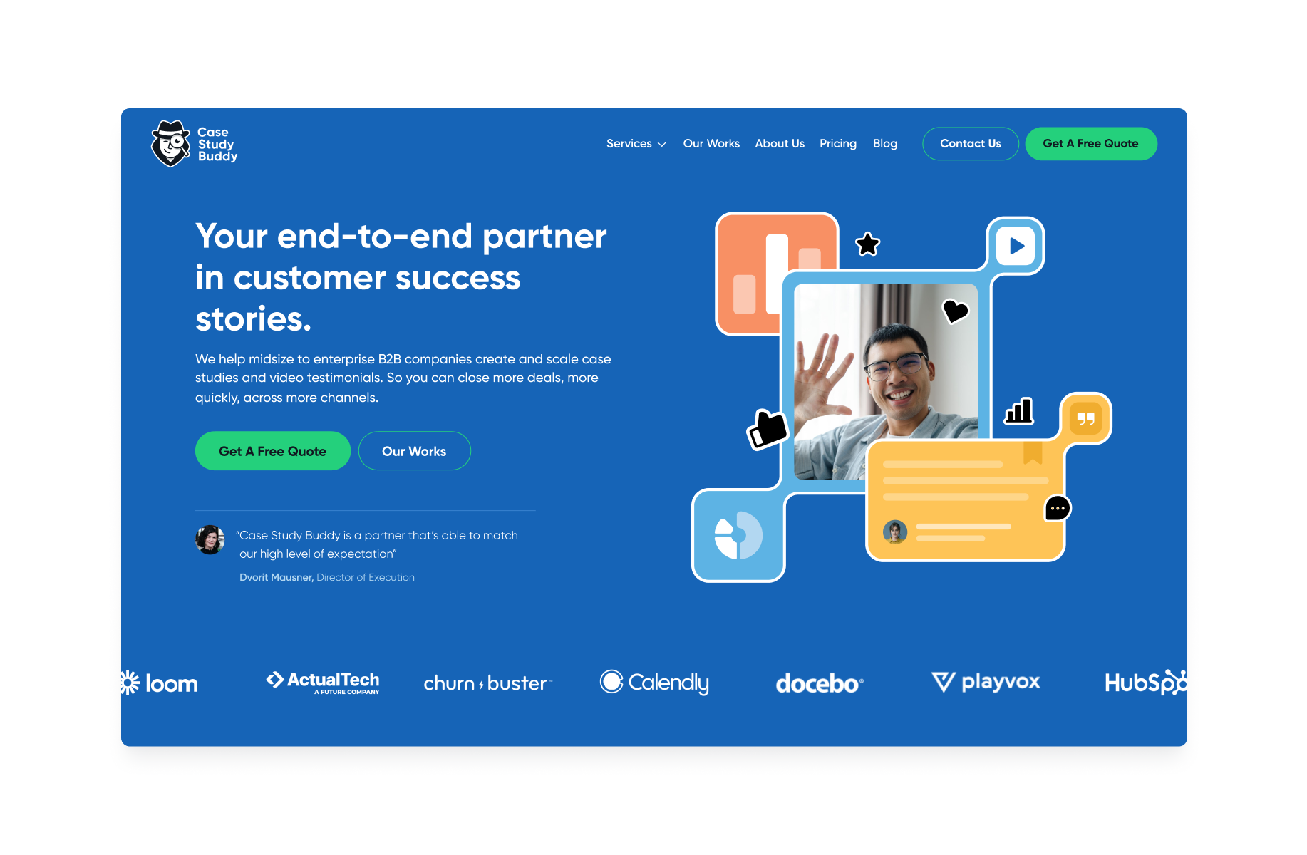 Case Study Buddy landing page