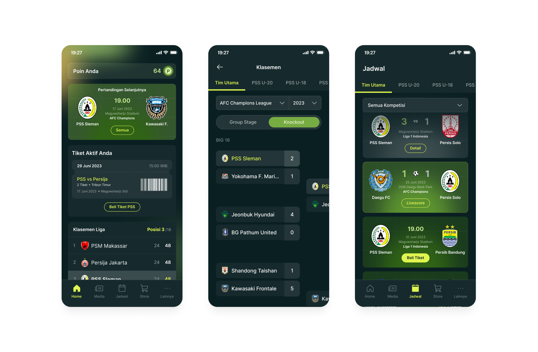 PSS football club app